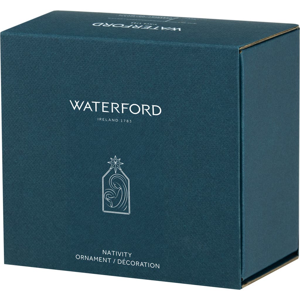 Waterford Nativity Crystal Ornament in White
