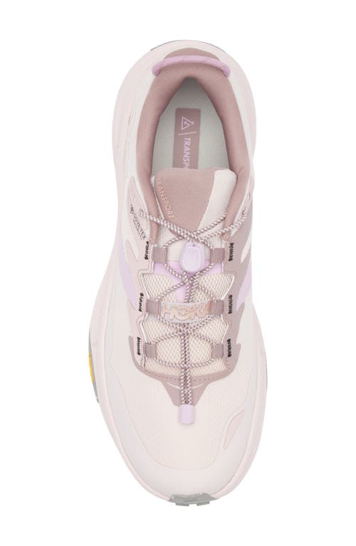 Hoka Transport Gore-tex® Waterproof Running Shoe In Cosmic Pearl/cosmic Pearl