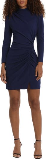 Donna Morgan For Maggy Ruched Long Sleeve Minidress Nordstromrack 6495