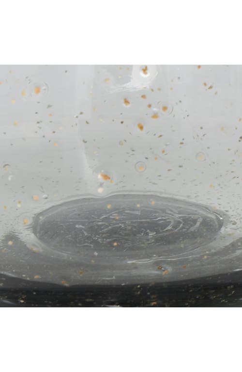 Vivian Lune Home Speckled Glass Vase In Black