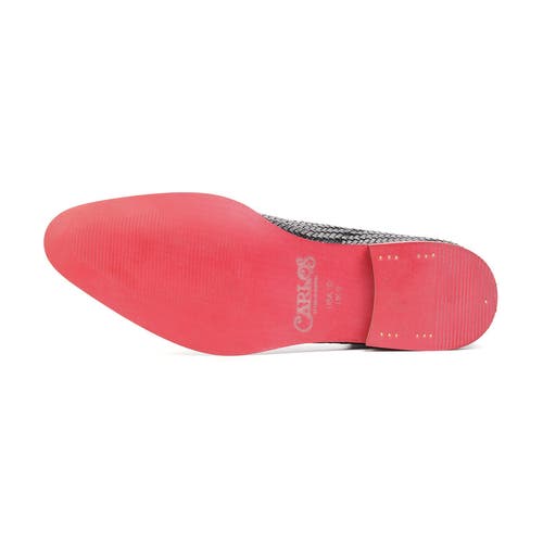 Carlos Santana Gibson Weave Loafer In Black