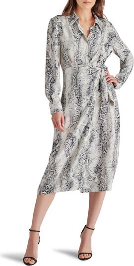 Grey snakeskin shirt sales dress