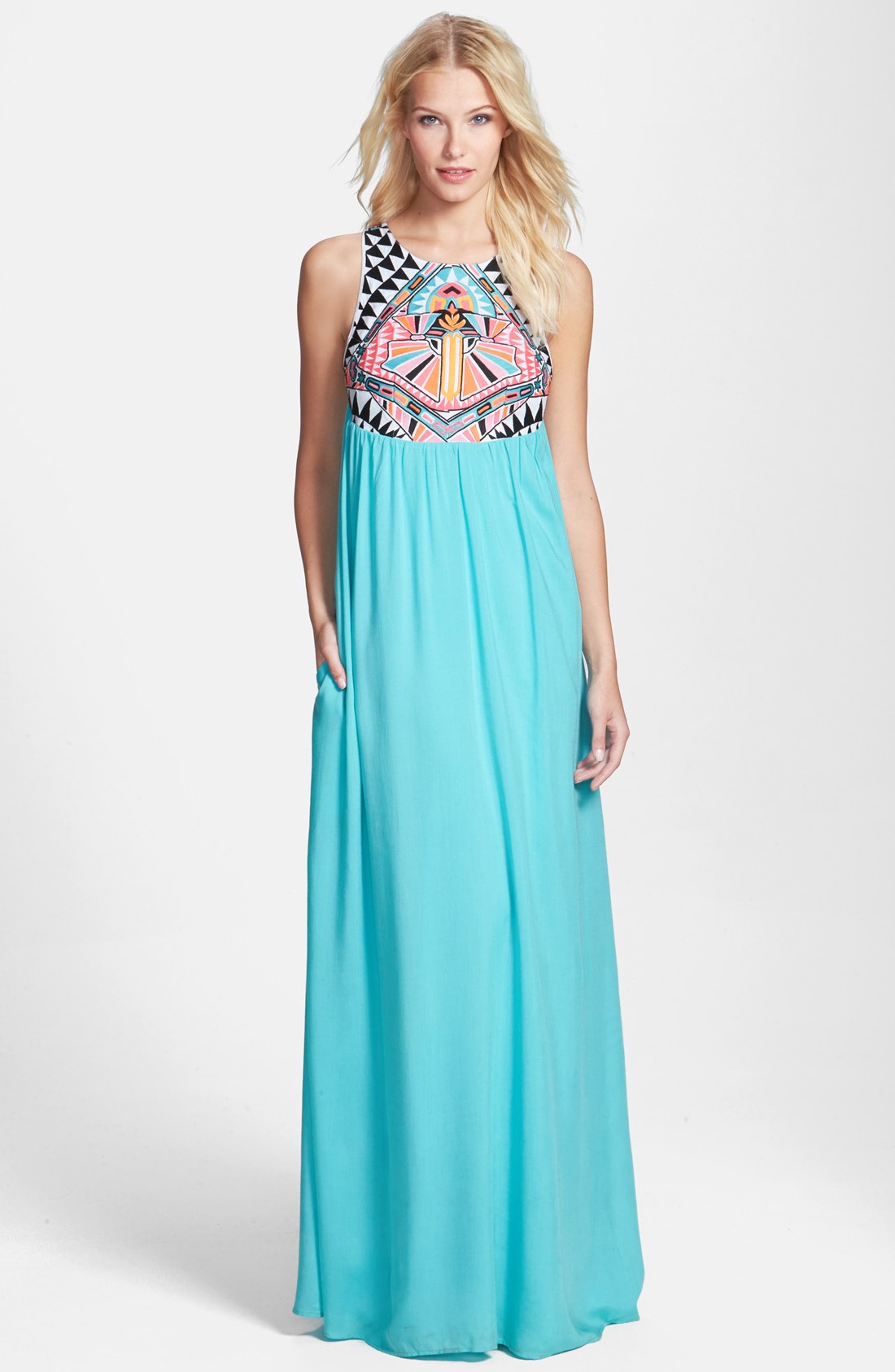 Mara Hoffman 'Cosmic Fountain' Embroidered Maxi Dress | Nordstrom