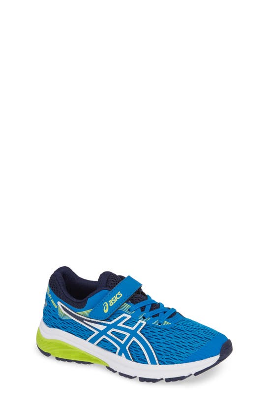 Asics Kids' Gt 1000 7 Running Shoe In Race Blue/ Neon Lime