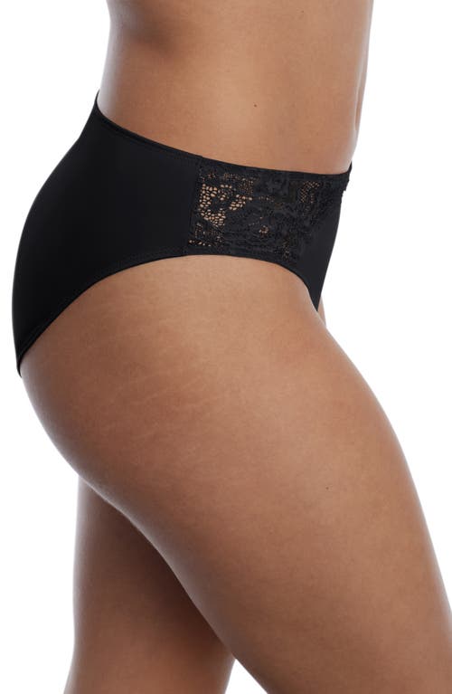 Skarlett Blue Minx Lace Trim Jersey Bikini In Black