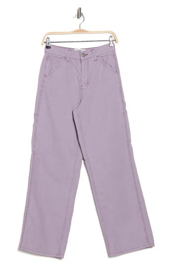 Shop Bdg Urban Outfitters Straight Leg Carpenter Jeans In Washed Lilac