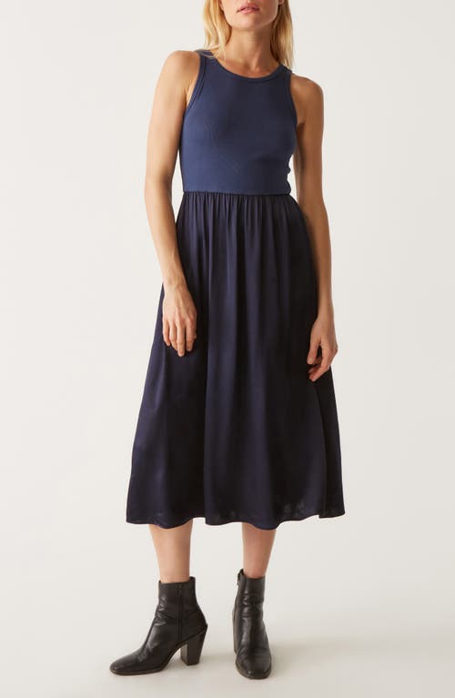 Michael Stars Bridgette Mixed Media Tank Midi Dress at Nordstrom,