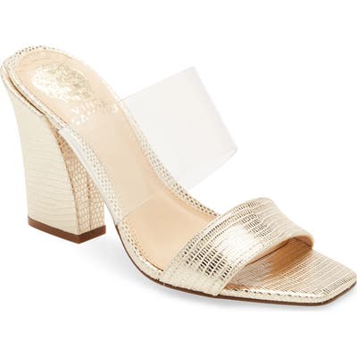 Vince Camuto Felima Two-Strap Sandal, Metallic