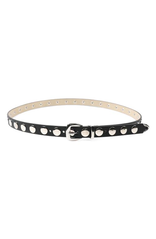 Petit Moments Disc Stud Belt In Black/silver