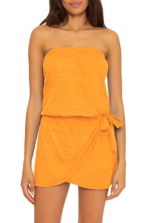Becca Racerback Cover-Up Dress in Orange