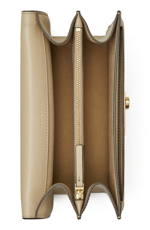 Tory Burch T Monogram Debossed Convertible Shoulder Bag In Fresh Clay