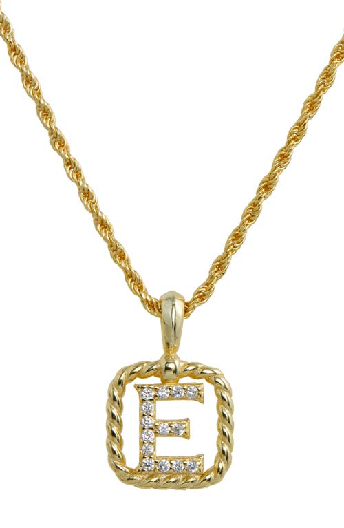 SAVVY CIE JEWELS Initial Pendant Necklace in Yellow-E at Nordstrom