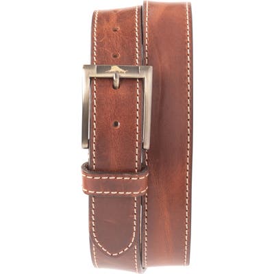 Tommy Bahama Leather Belt, Brown
