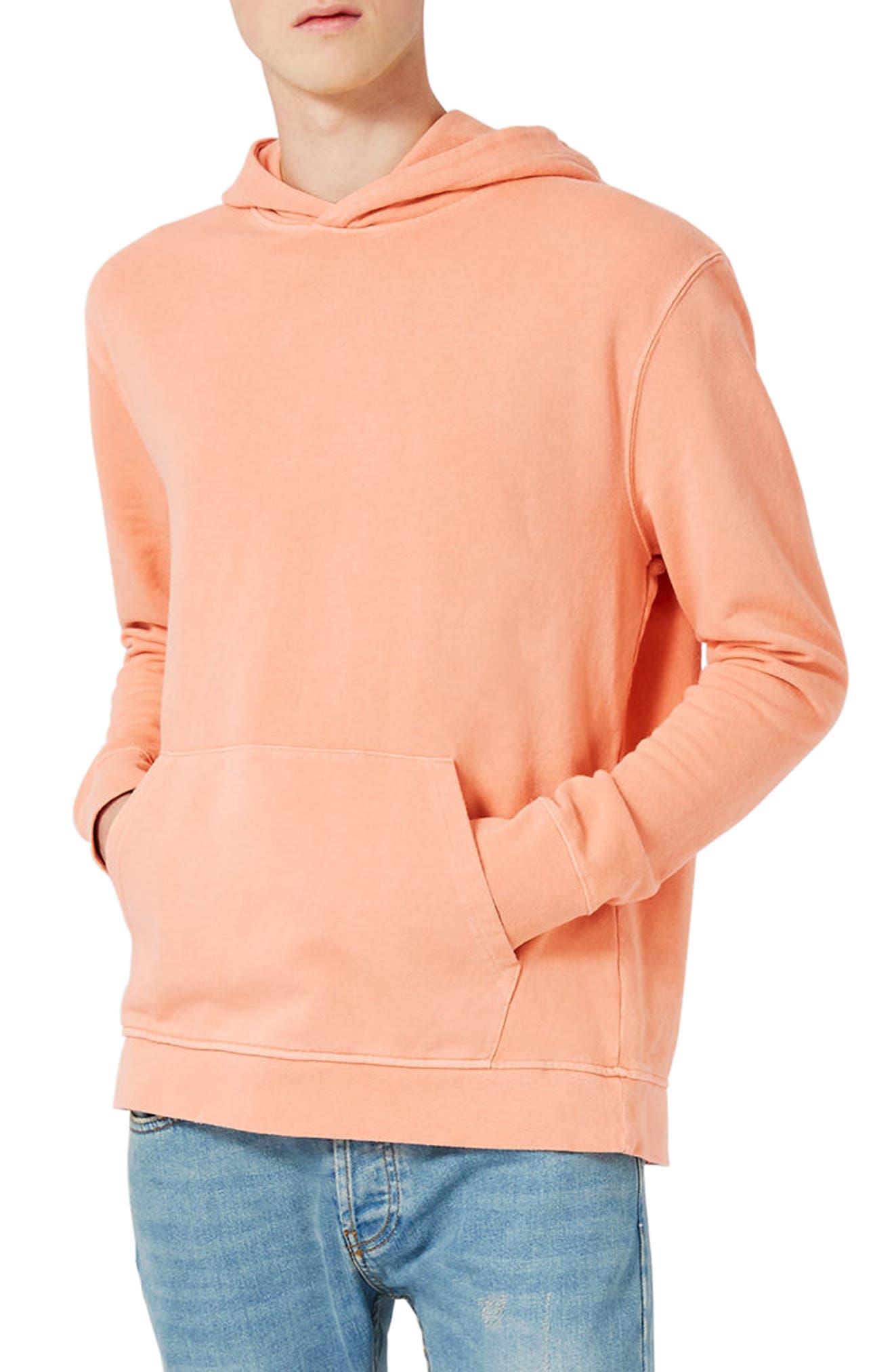 topman orange hoodie