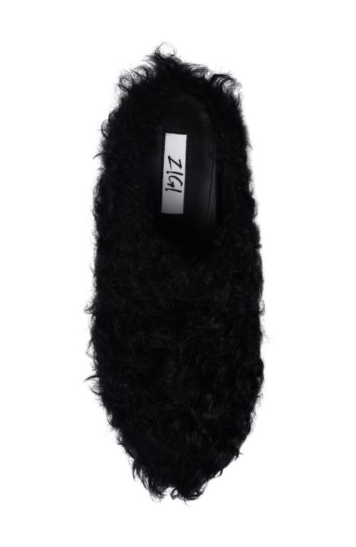 ZIGI ZIGI FAUNA GENUINE SHEARLING PLATFORM CLOG SLIPPER