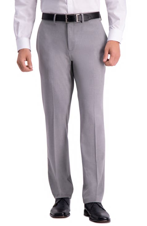 Grey Slim Fit Dress Pants