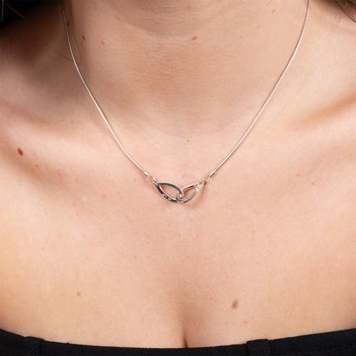 Lucy Quartermaine Small Linked Petal Pendant In Sterling Silver