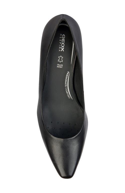 Shop Geox Giselda Block Heel Pump In Black Black