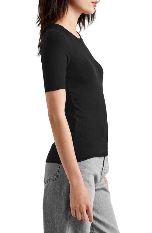 Shop Splendid Jersey T-shirt In Black