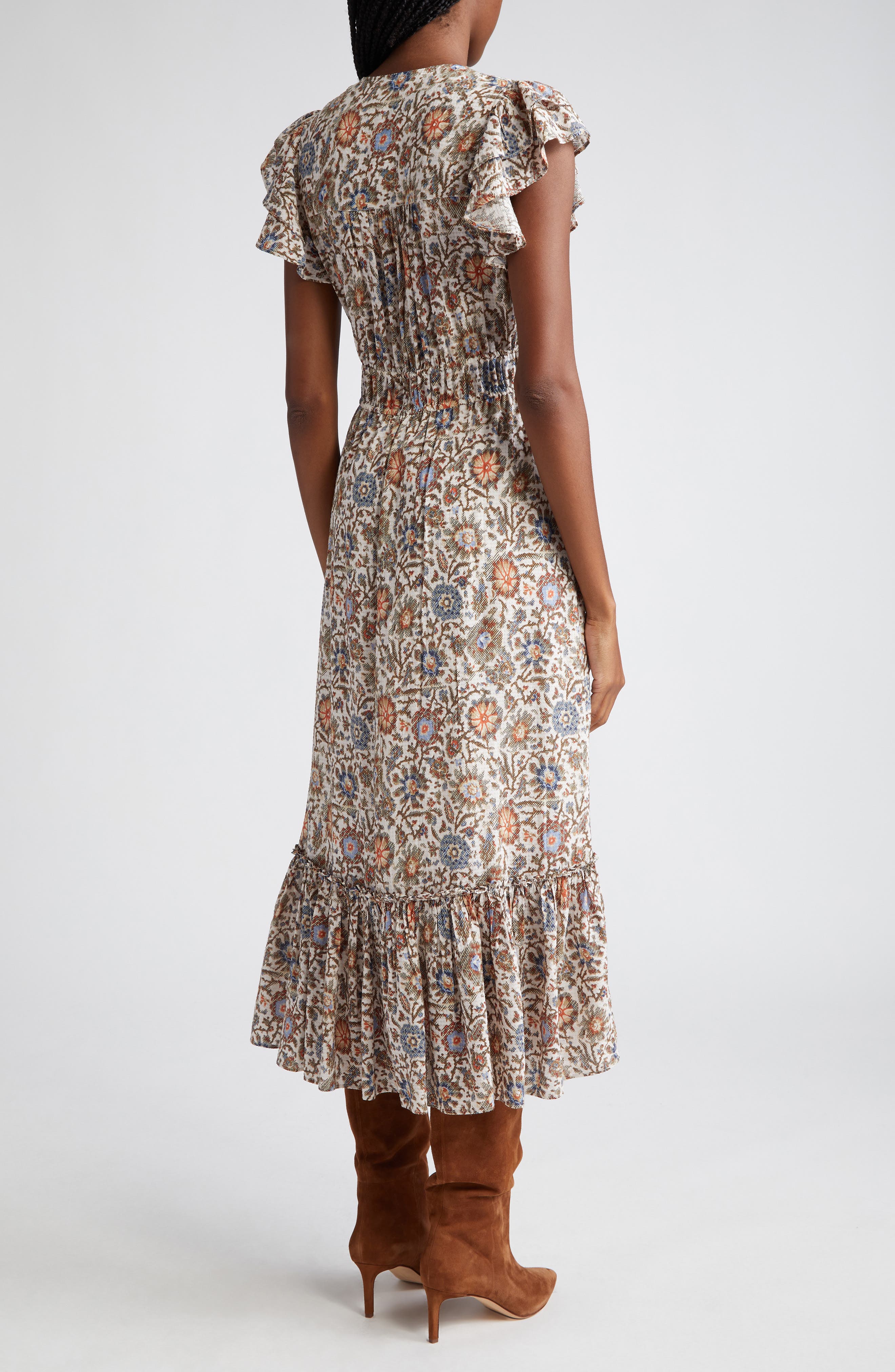 Veronica Beard Dolci Floral Midi Dress Nordstrom
