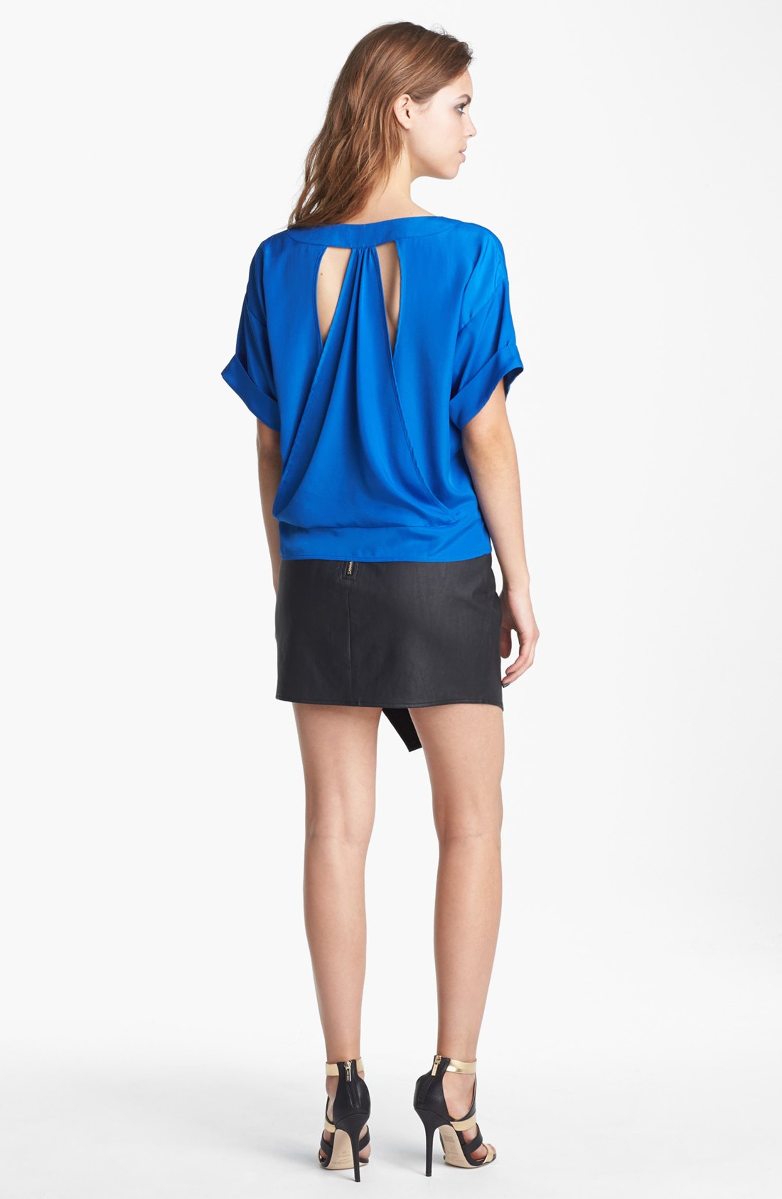 ASTR Asymmetrical Faux Leather Skirt | Nordstrom