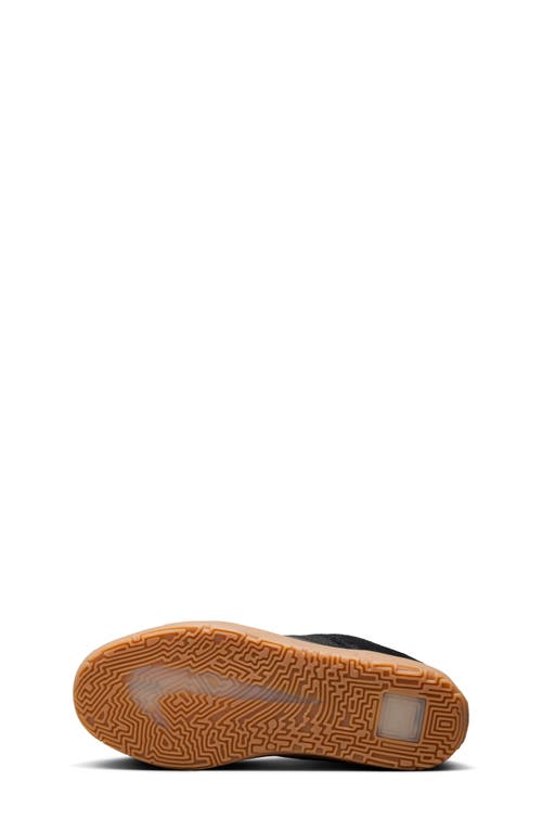 Nike Kids' Sb Day One Skate Sneaker In Black/ Black/ Gum Brown/ White