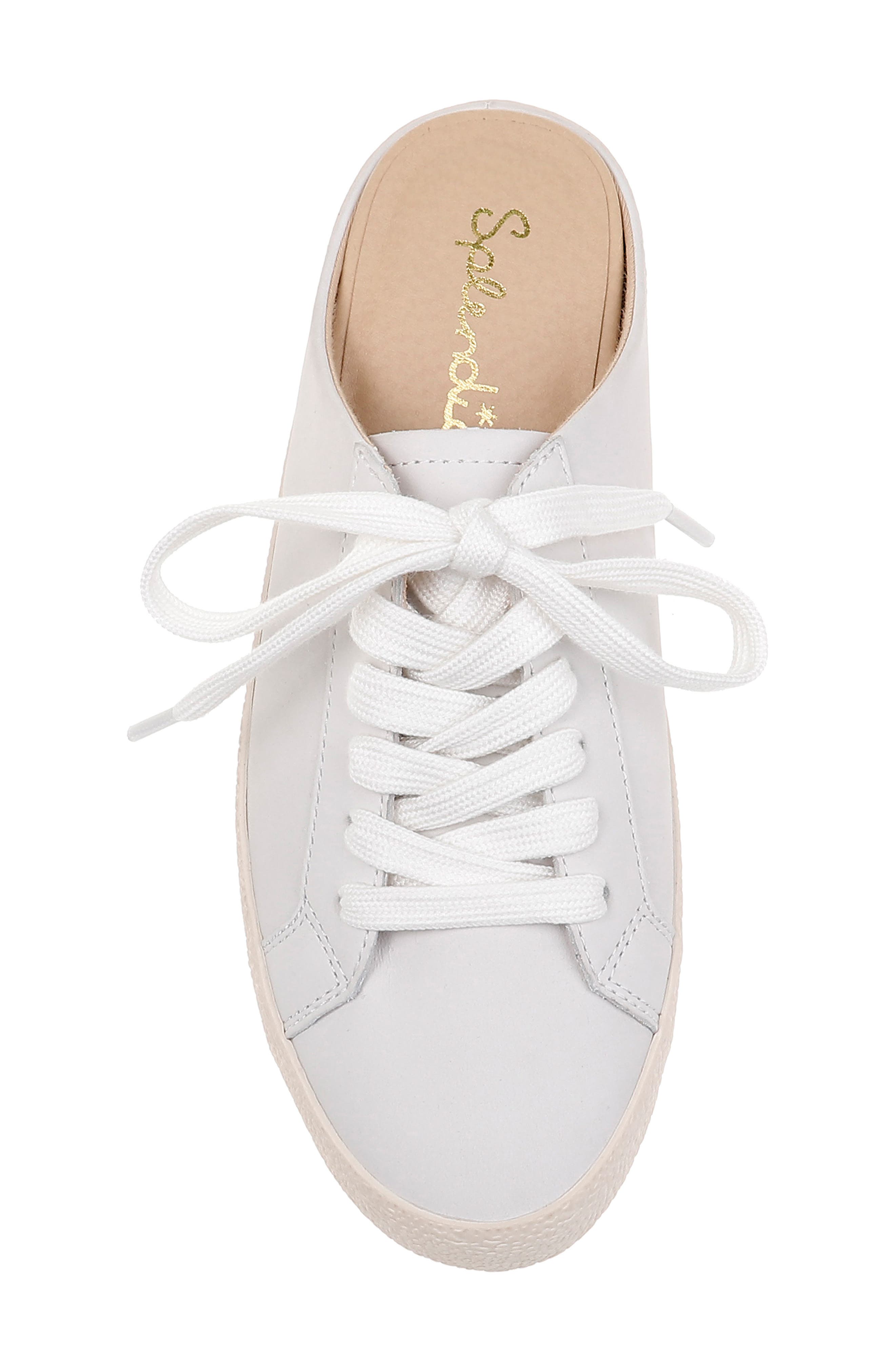 leather mule sneakers