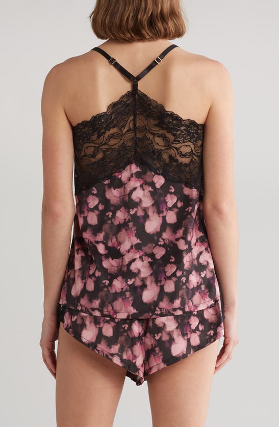 Shop Ted Baker Silky Satin Pinnacle Lace Camisole & Shorts Pajamas In Animal Tie Dye