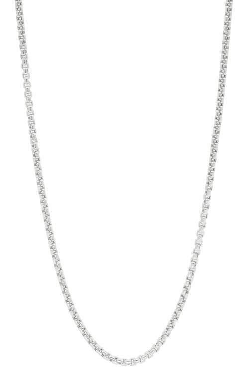 Bony Levy Men's 14K Gold Box Chain Necklace in 14K White Gold at Nordstrom