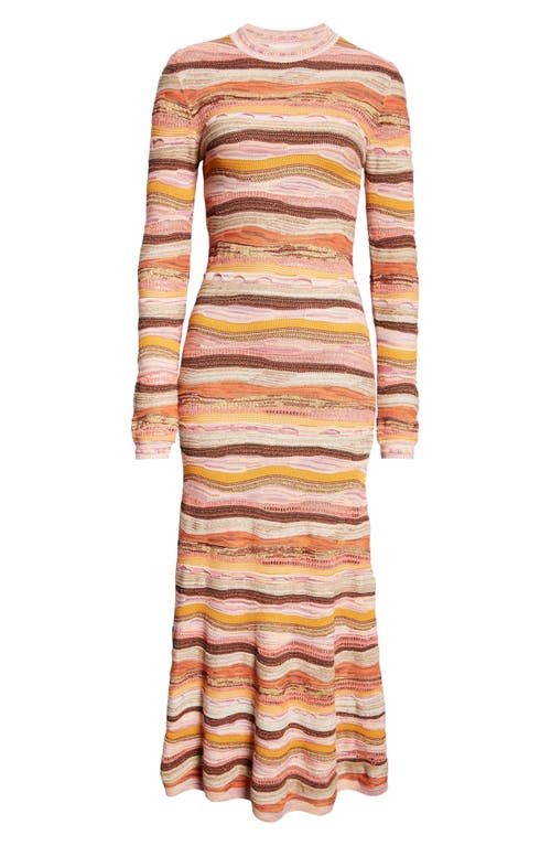 Shop Ulla Johnson Fauna Knit Maxi Dress In Sunset