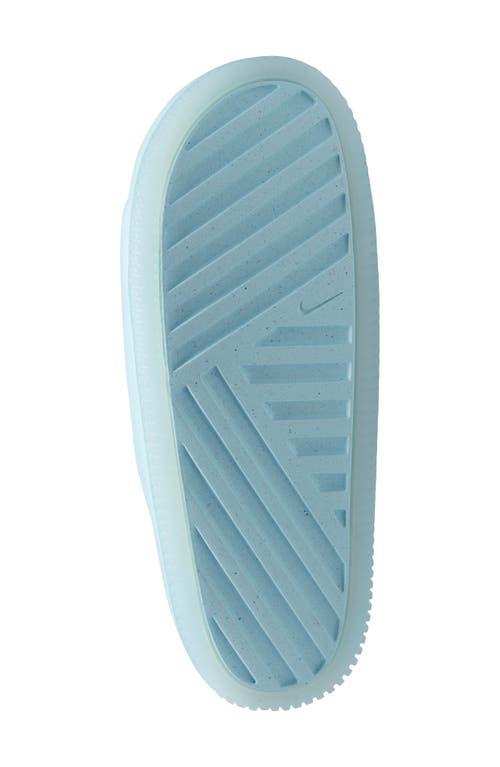 Shop Nike Calm Slide Sandal In Glacier Blue/glacier Blue