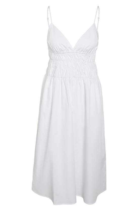 Shop Noisy May Ingrid Cotton Sundress In Bright White