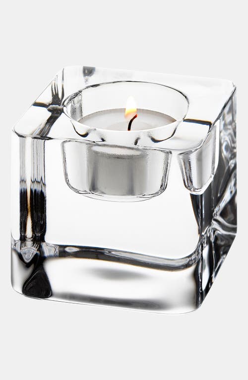 ORREFORS ORREFORS 'ICE CUBE' VOTIVE CANDLE HOLDER 