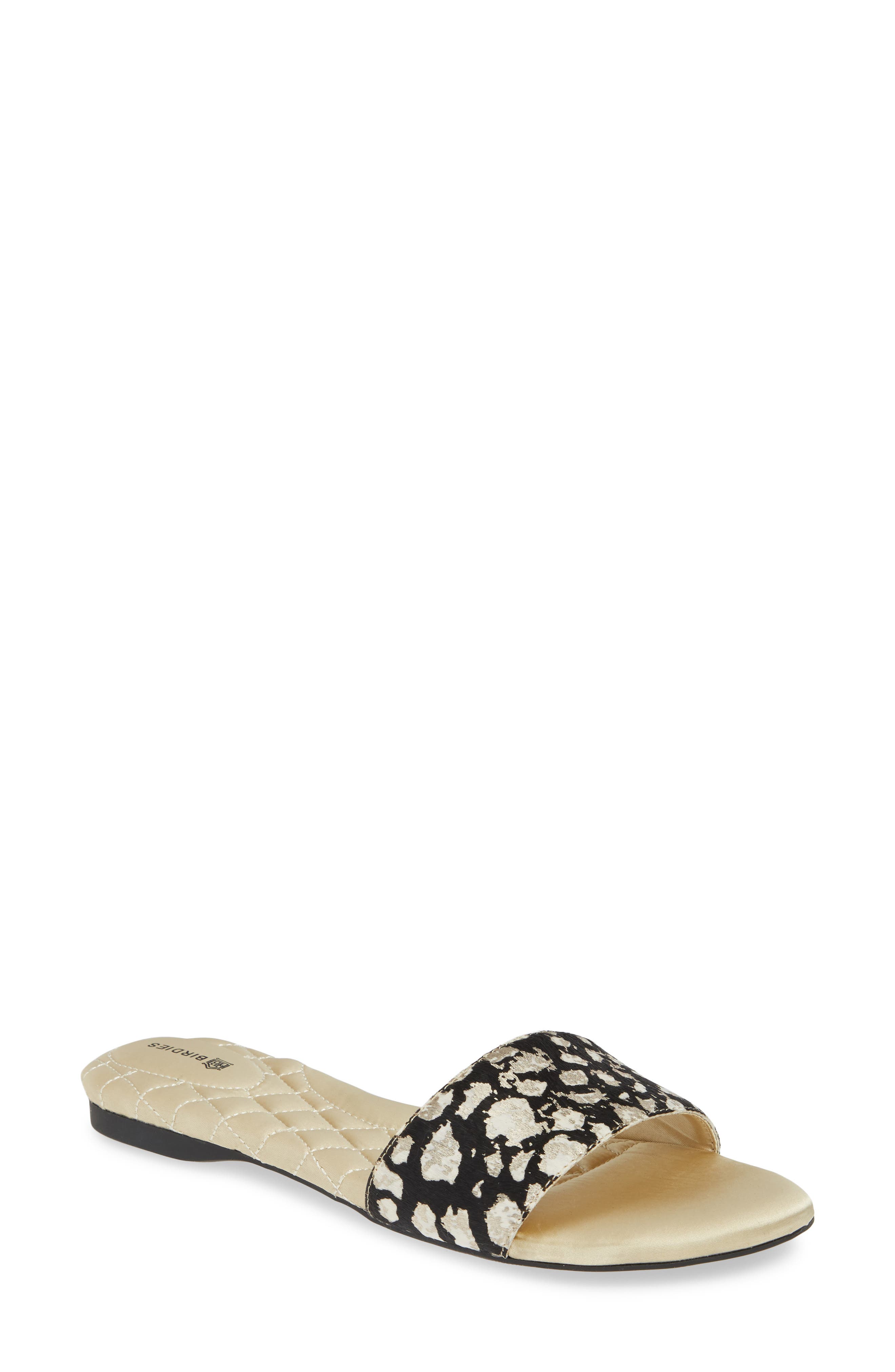 Birdies Sparrow Genuine Calf Hair Slide Sandal Nordstrom Rack