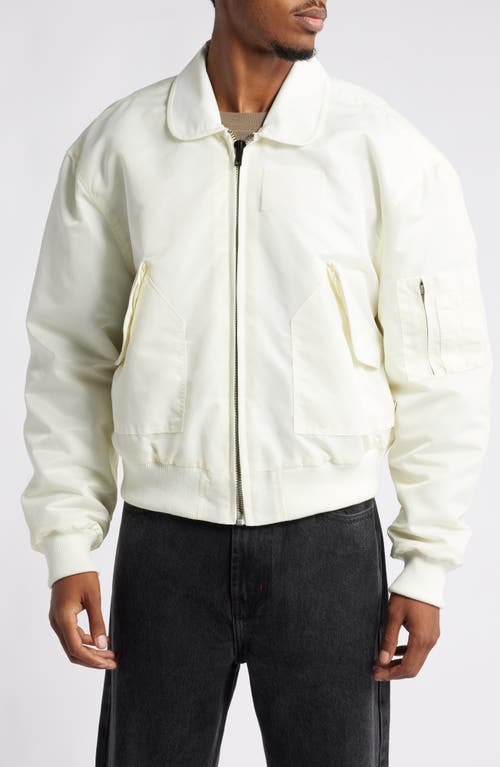 Shop Elwood Flight Jacket In Ivory