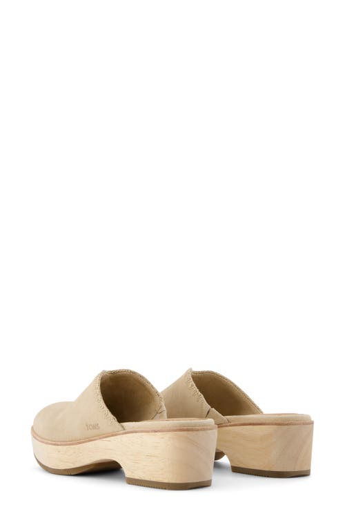 Shop Toms Addison Suede Clog In Natural