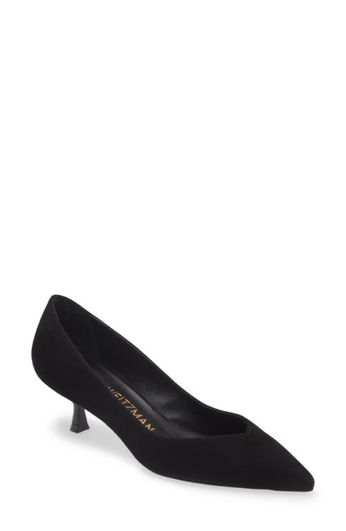 Stuart Weitzman Eva 50 Kitten Heel Pump at