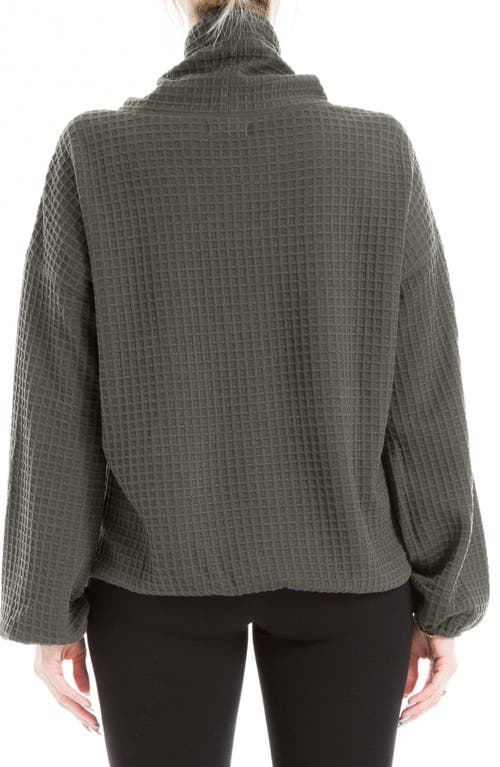 Max Studio Knit Pullover Top In Army