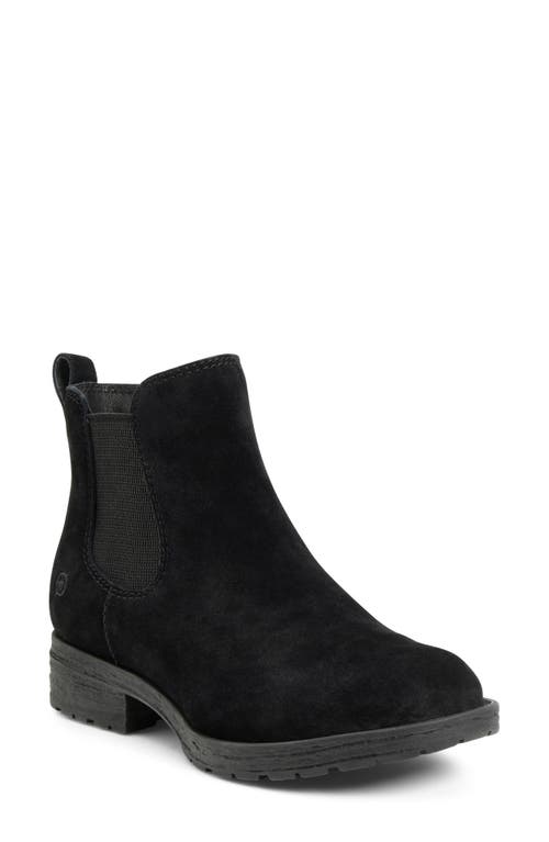 Børn Cove Waterproof Chelsea Boot in Black Suede