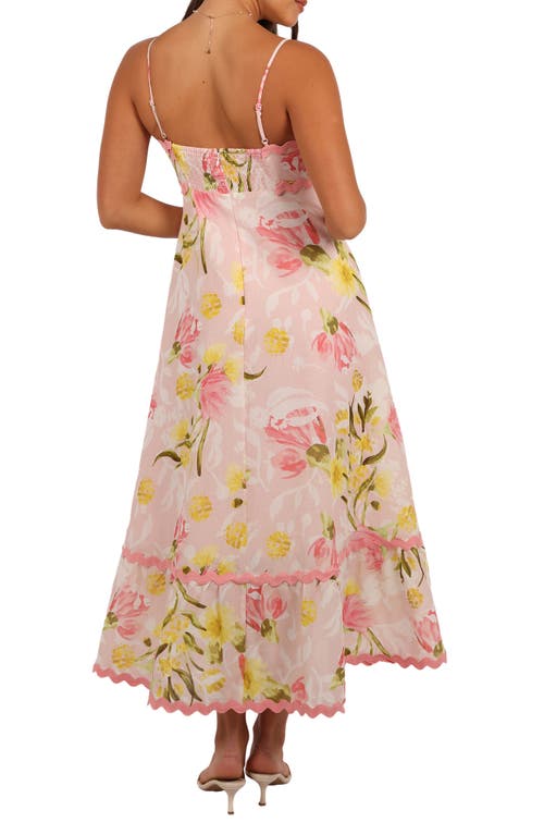 Petal And Pup Petal & Pup Layla Floral Cotton & Linen Maxi Sundress In Multi