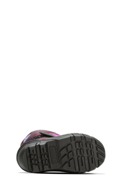 Sorel Kids' Flurry Waterproof Snow Boot In Purple Dahlia/paisley Purple