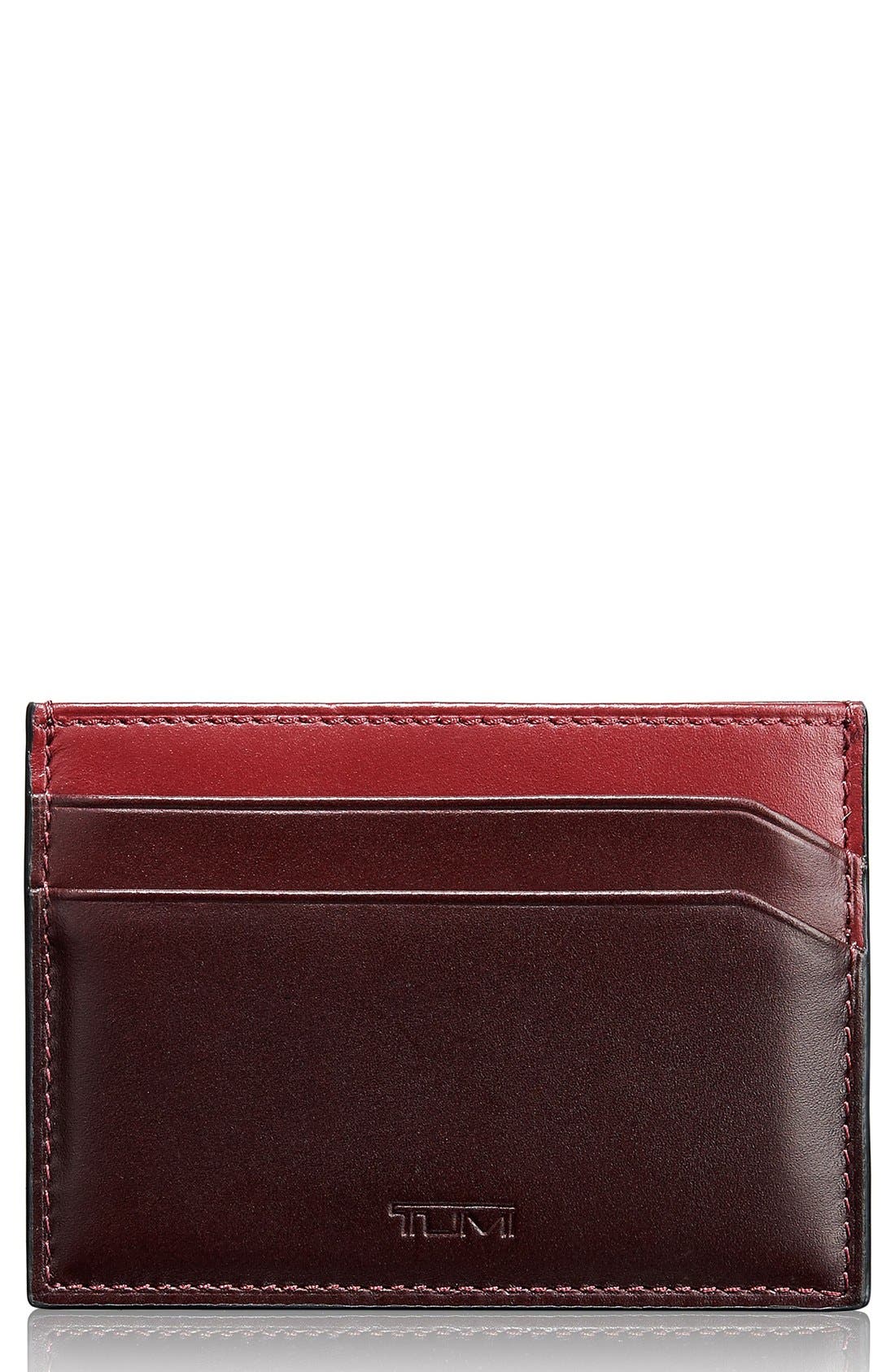 Tumi 'Grant' Leather Money Clip Card Case Nordstrom