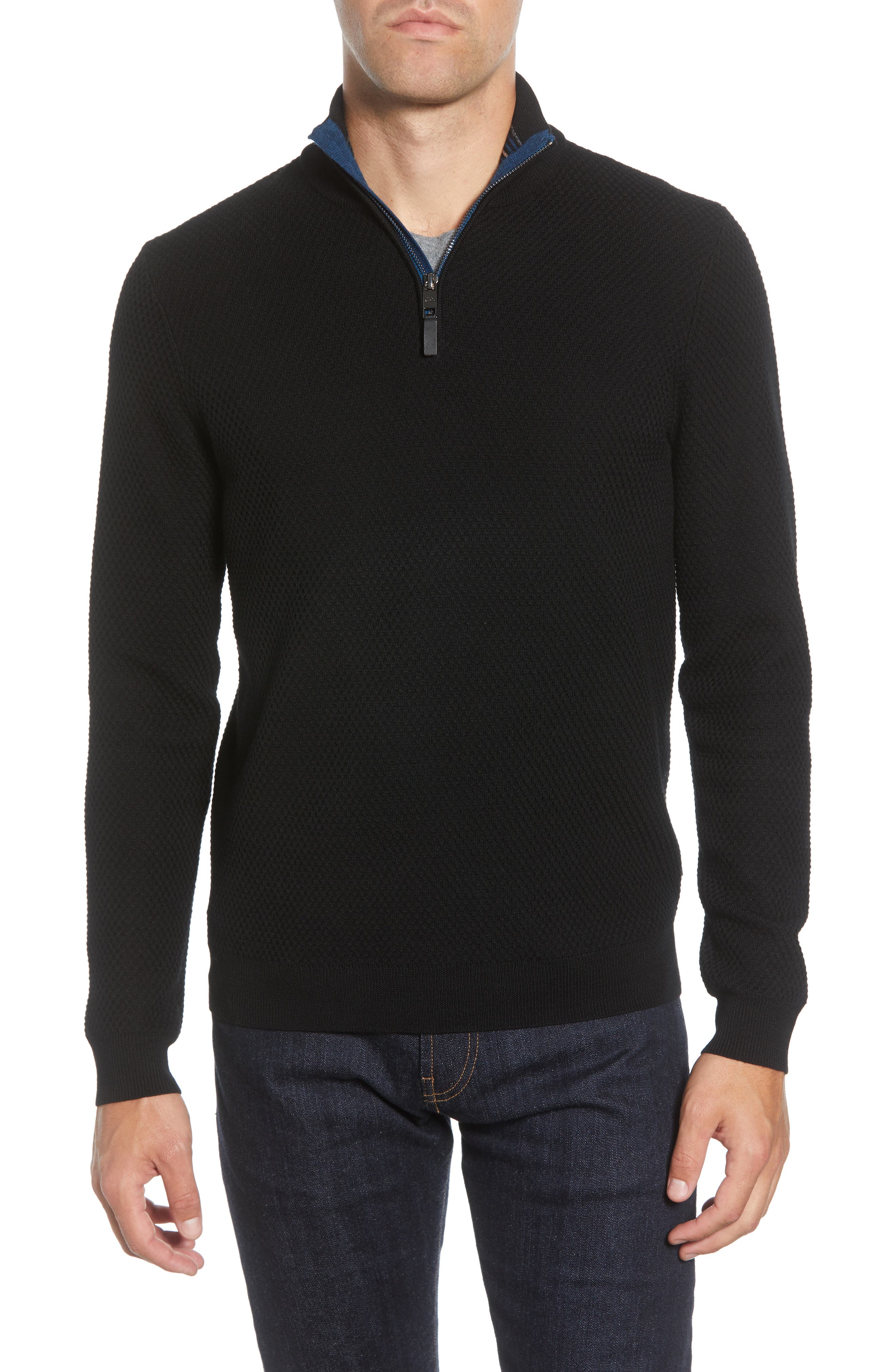 Ted Baker London | Wool Blend Quarter Zip Sweater | Nordstrom Rack