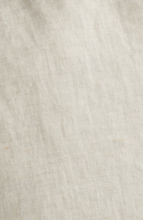 Shop Madewell Single Breasted Linen Vest In Natural Undyed