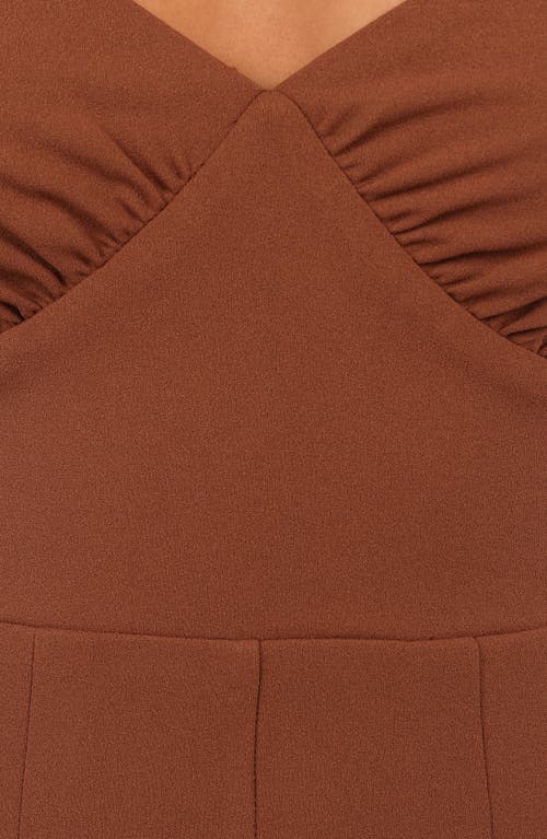 Petal And Pup Petal & Pup Maelle Stretch Crepe Jumpsuit In Brown