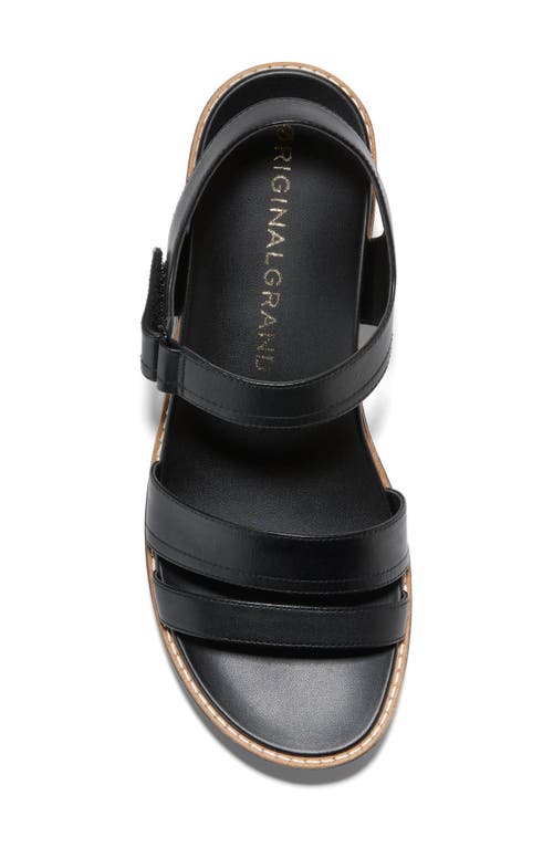 Cole Haan Originalgrand Peyton Flatform Sandal In Black/black