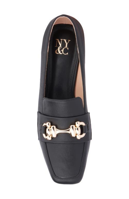New York And Company Damara Horsebit Loafer In Black