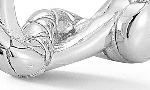 Sphera Milano Snake Huggie Hoop Earrings In Silver
