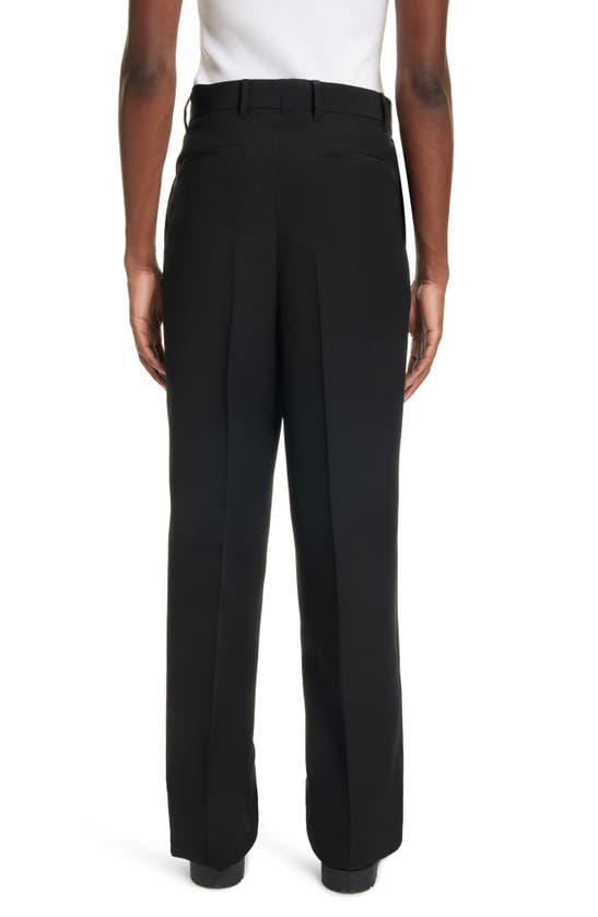 Shop Givenchy Wool Extrawide Leg Pants In Black