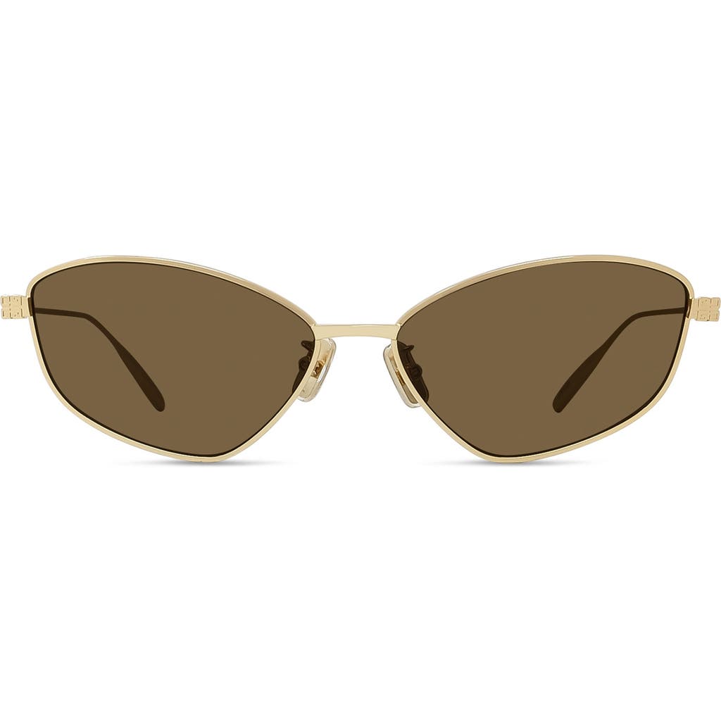 Givenchy Gv Speed Cat Eye Sunglasses In Shiny Endura Gold/roviex